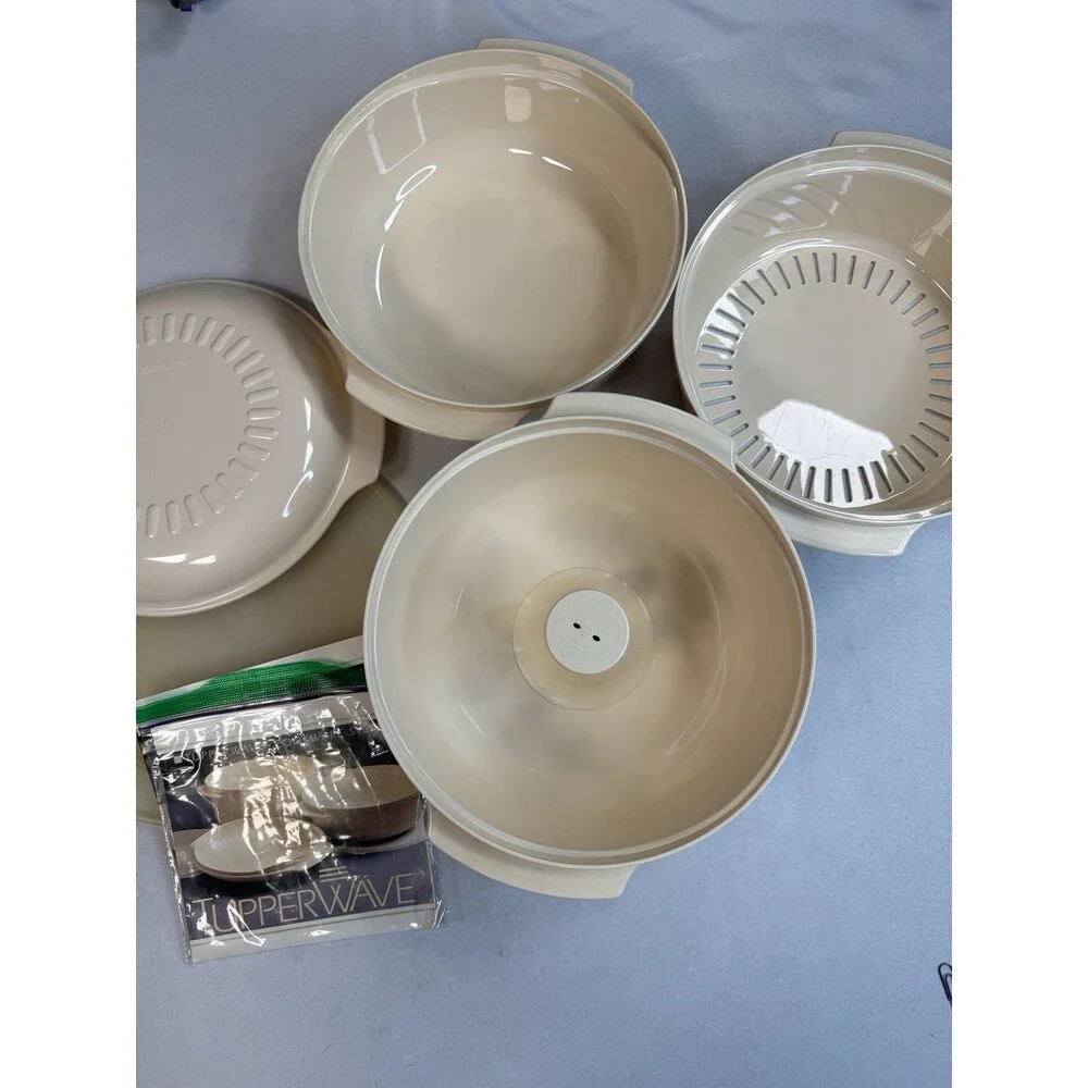 TUPPERWARE Tupperwave VTG 1990 7 Piece Cookware System Microwave